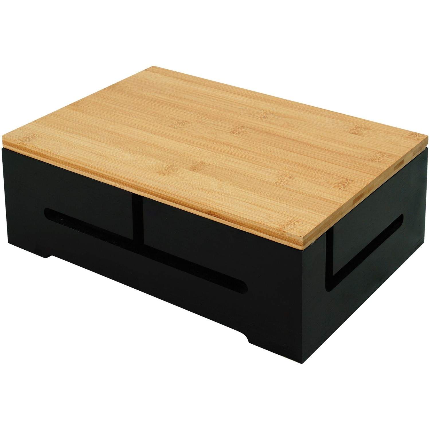 Kabelförvaringslåda i bambu – lock, ventilation, väggmonterbar | Hem & Hobby | Pryloteket