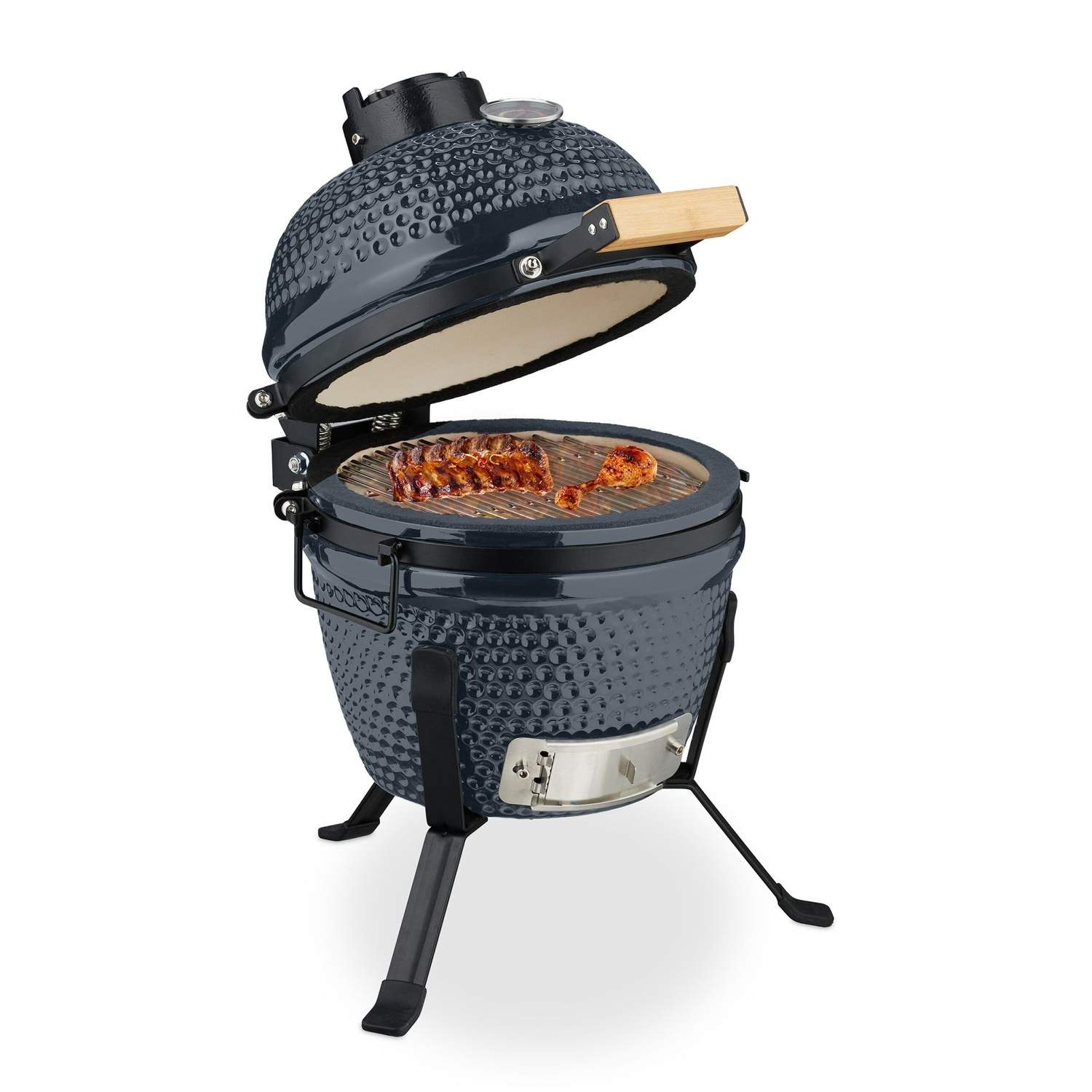 Keramisk Kamado-grill – Mångsidig kraftpaket för grillning och bakning