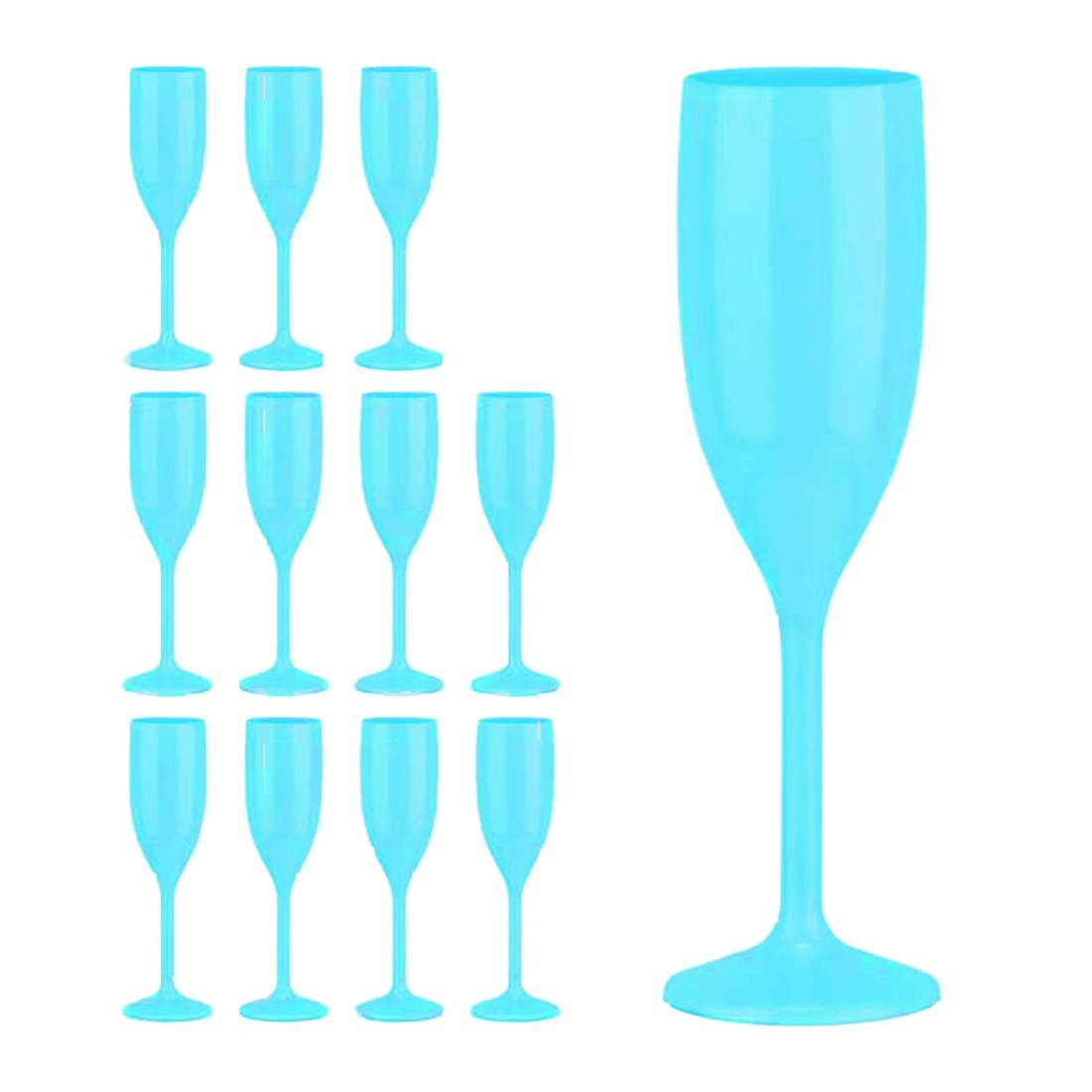 Plastflöjter i champagne – set med 12, splittersäkra | Hem & Hobby | Pryloteket