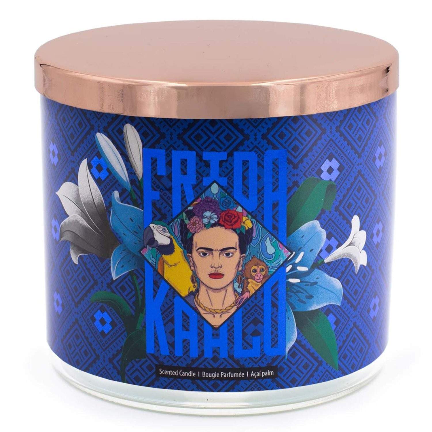 Frida Kahlo Duftlys – Kunstnerisk Glasdesign