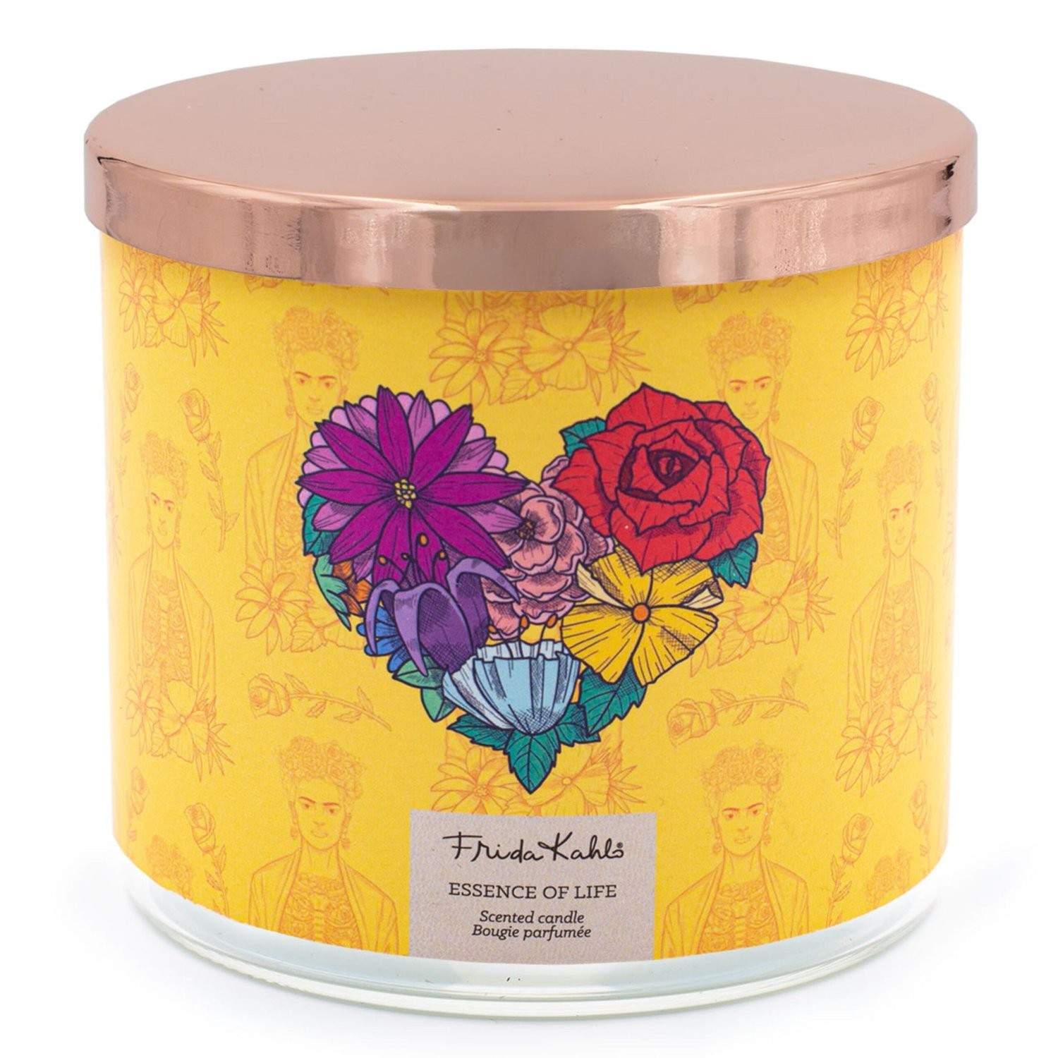 Frida Kahlo Duftlys – Kunstnerisk Glasdesign