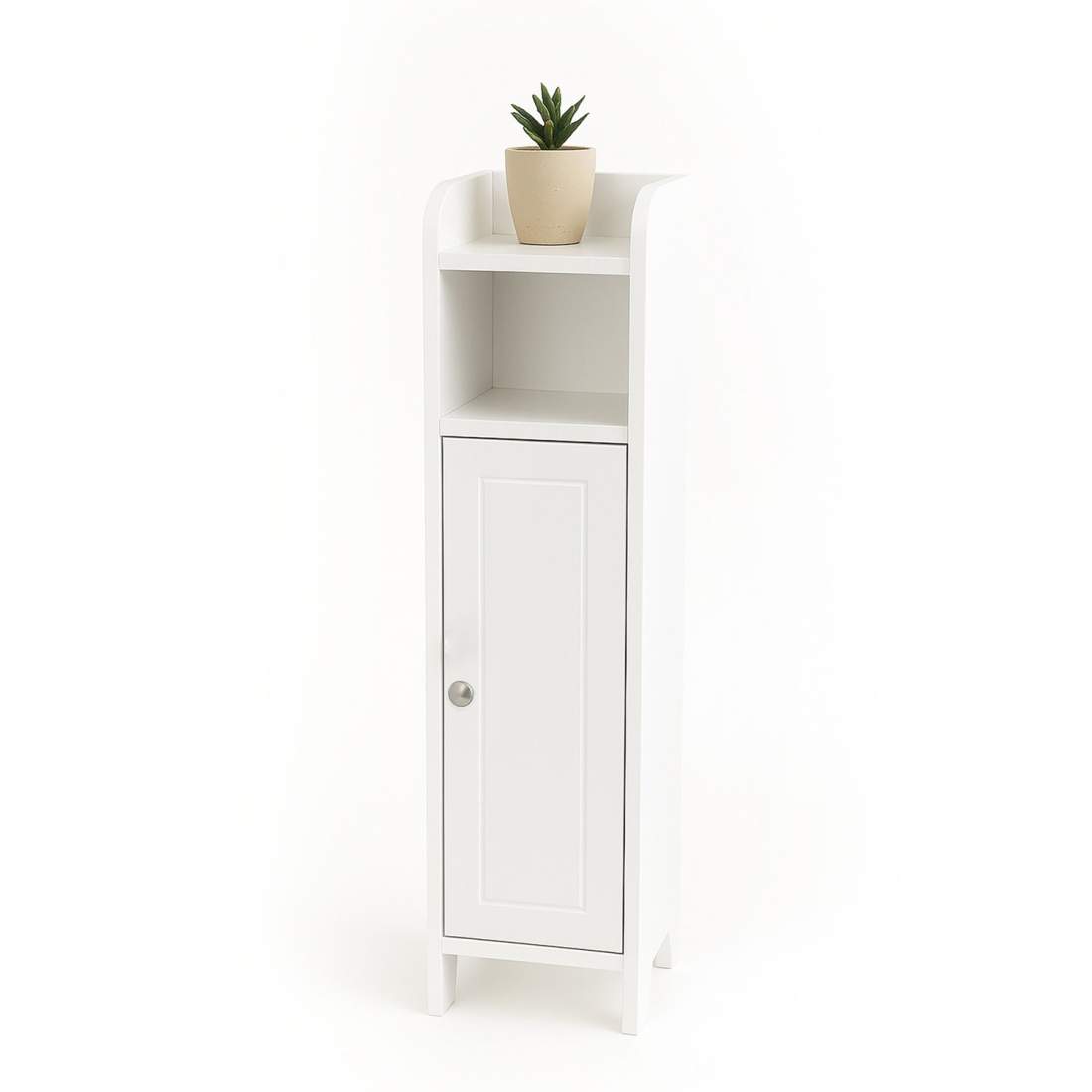 Smalt badrumsskåp – justerbara hyllor, 5 fack | Hem & Hobby | Pryloteket