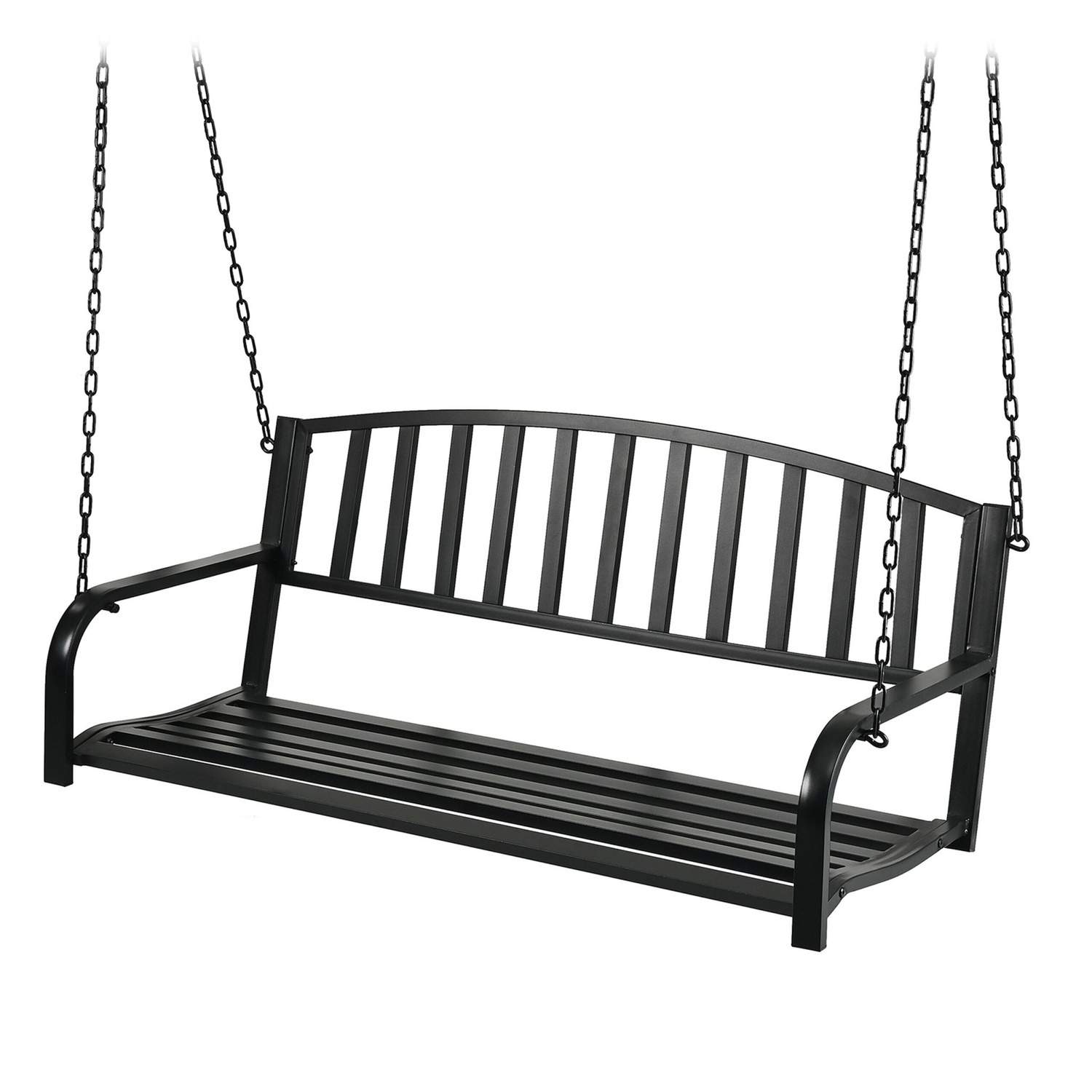Metal gyngebænk til 2 personer – Komfortable havesæder