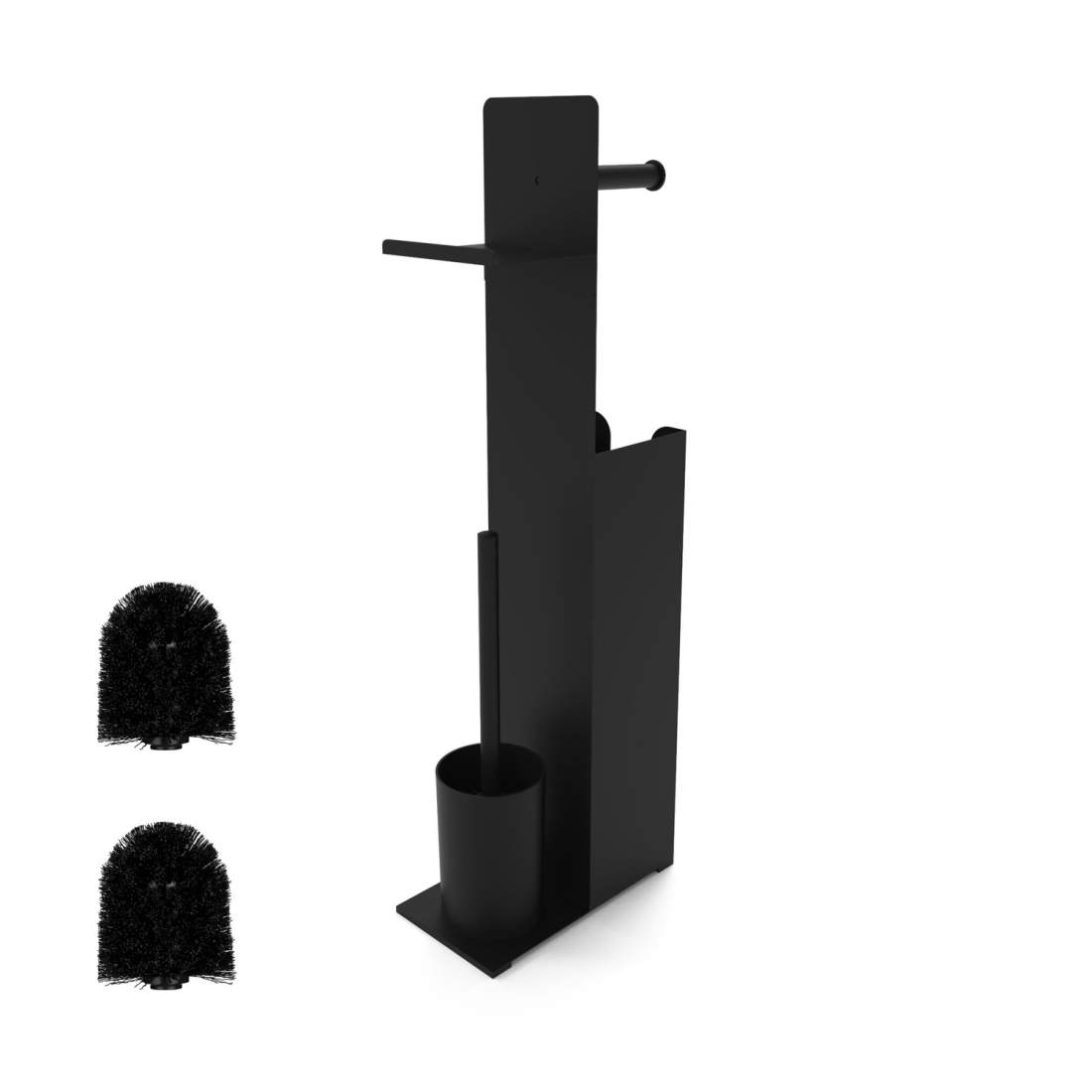 Toalettpappershållare med reservrulle och borste | Hem & Hobby | Pryloteket