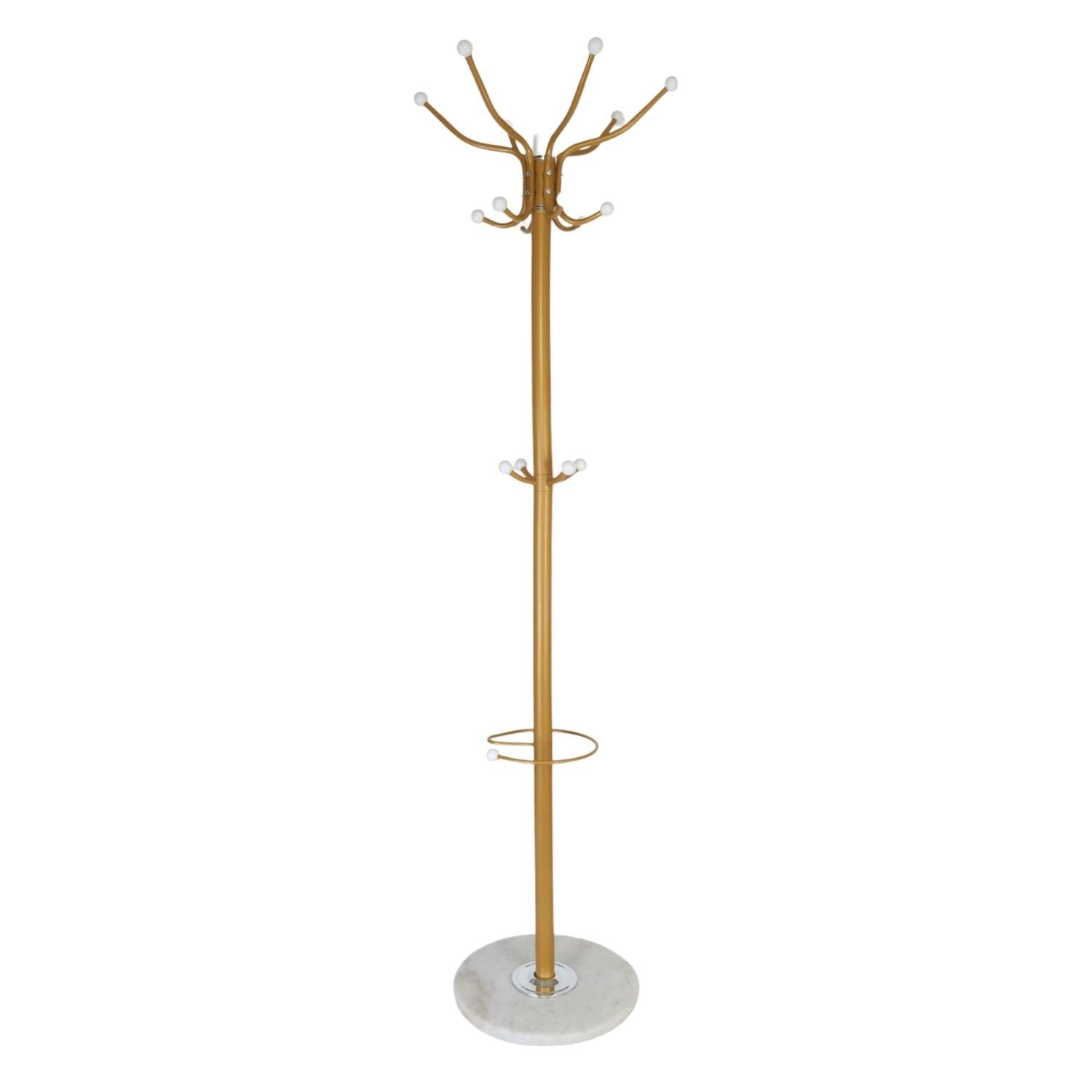 Kapphängare med paraplyställ – 16 krokar, marmorbas | Hem & Hobby | Pryloteket