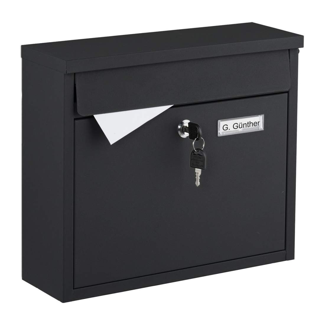 Väggmonterad brevlåda i järn – modern design, C4-spår | Hem & Hobby | Pryloteket