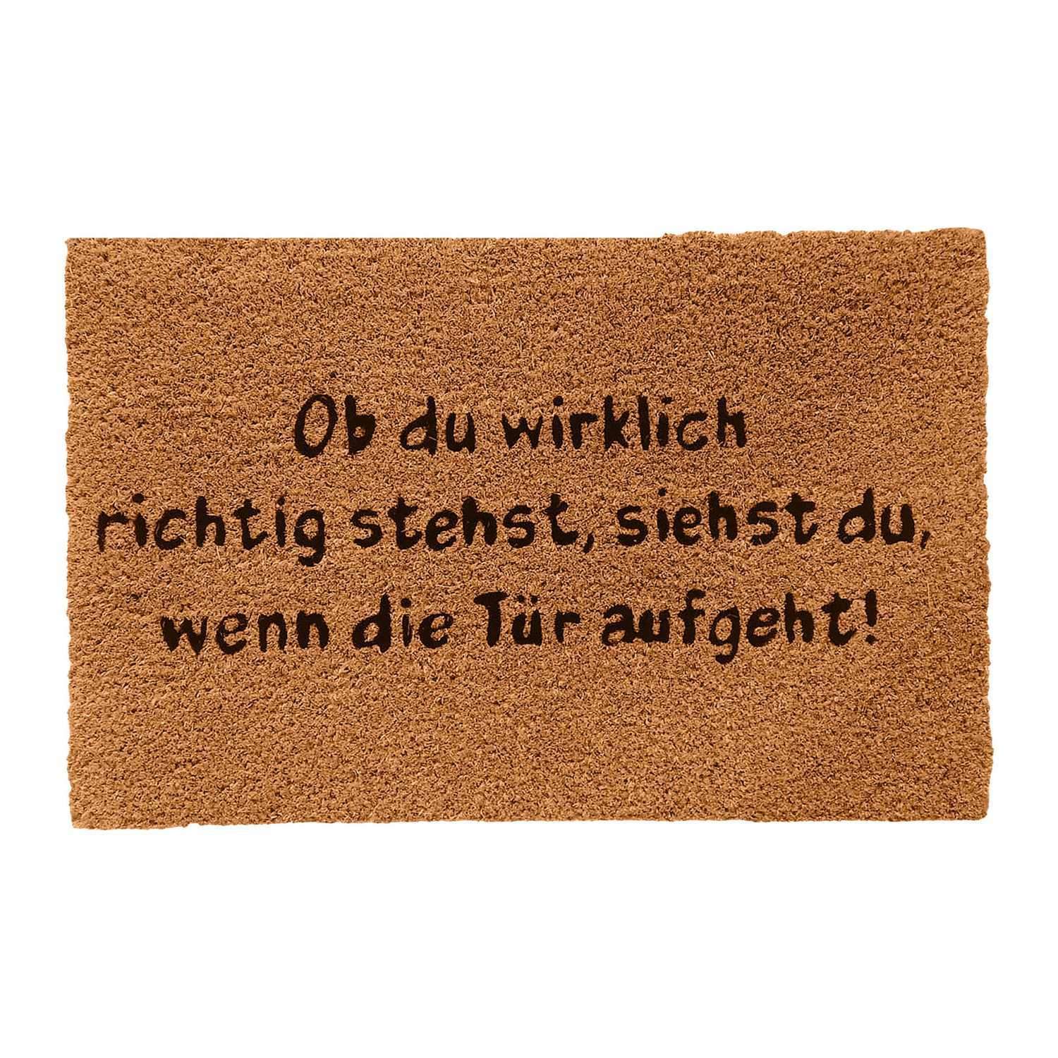 Fræk kokosnød dørmåtte – Holdbar, skridsikker, indendørs/udendørs