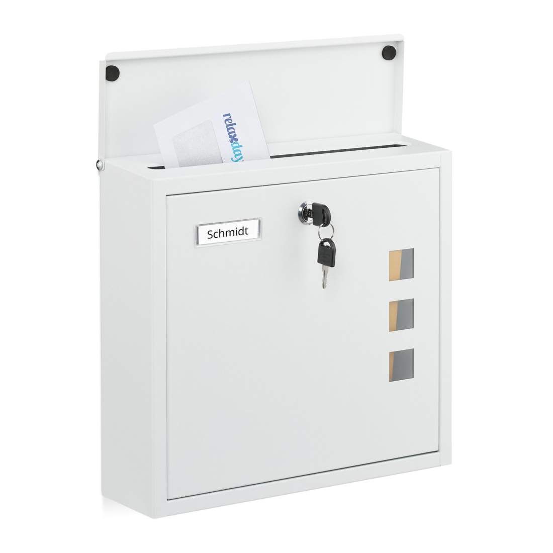 Modern väggmonterad brevlåda – järn, fönster | Hem & Hobby | Pryloteket
