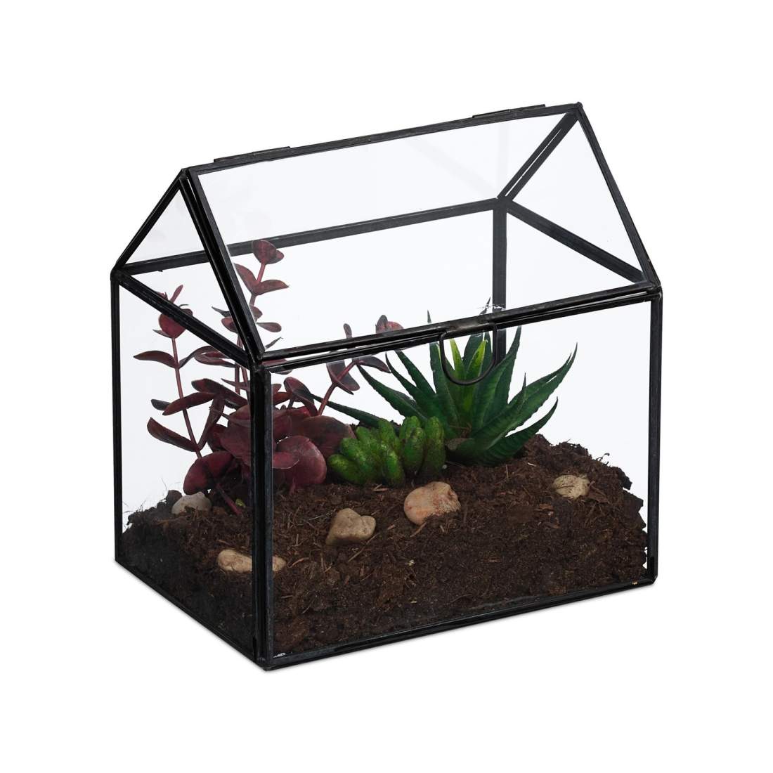 Glasterrarium för växter – husformad, kompakt design | Hem & Hobby | Pryloteket