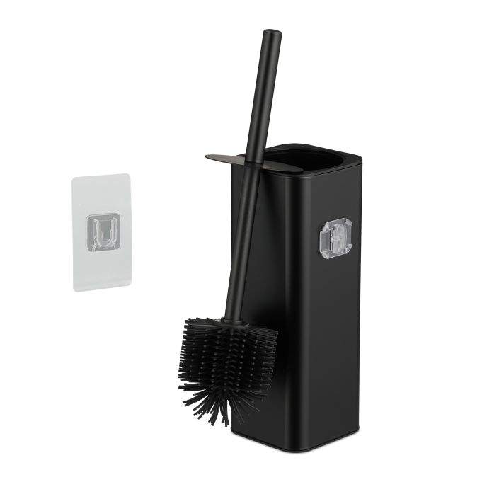 Vægmonteret toiletbørstesæt – Fleksibelt hoved, holder uden boring