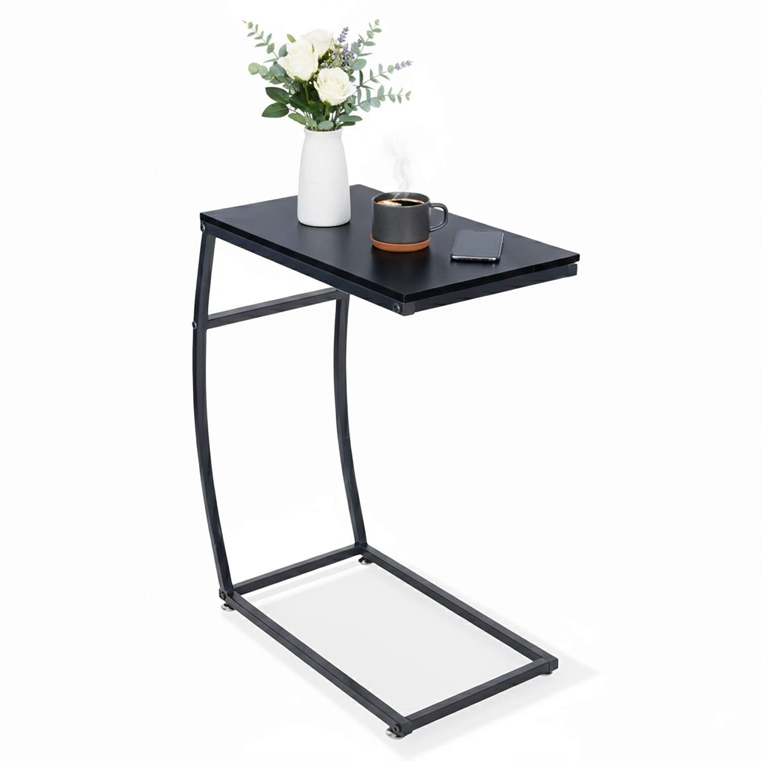 C-format sidobord – smalt, modernt, metall- och MDF-design | Hem & Hobby | Pryloteket