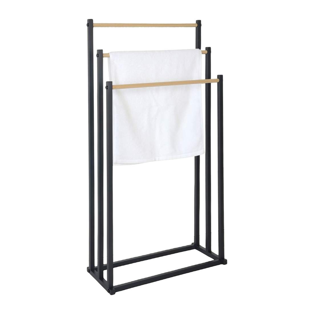 Fristående handdukshängare – 3 skenor, platsbesparande design | Hem & Hobby | Pryloteket