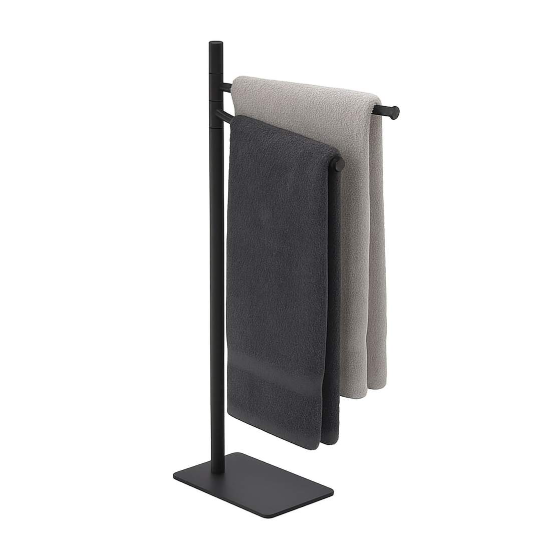 Fristående handdukshängare i rostfritt stål – 2 armar | Hem & Hobby | Pryloteket