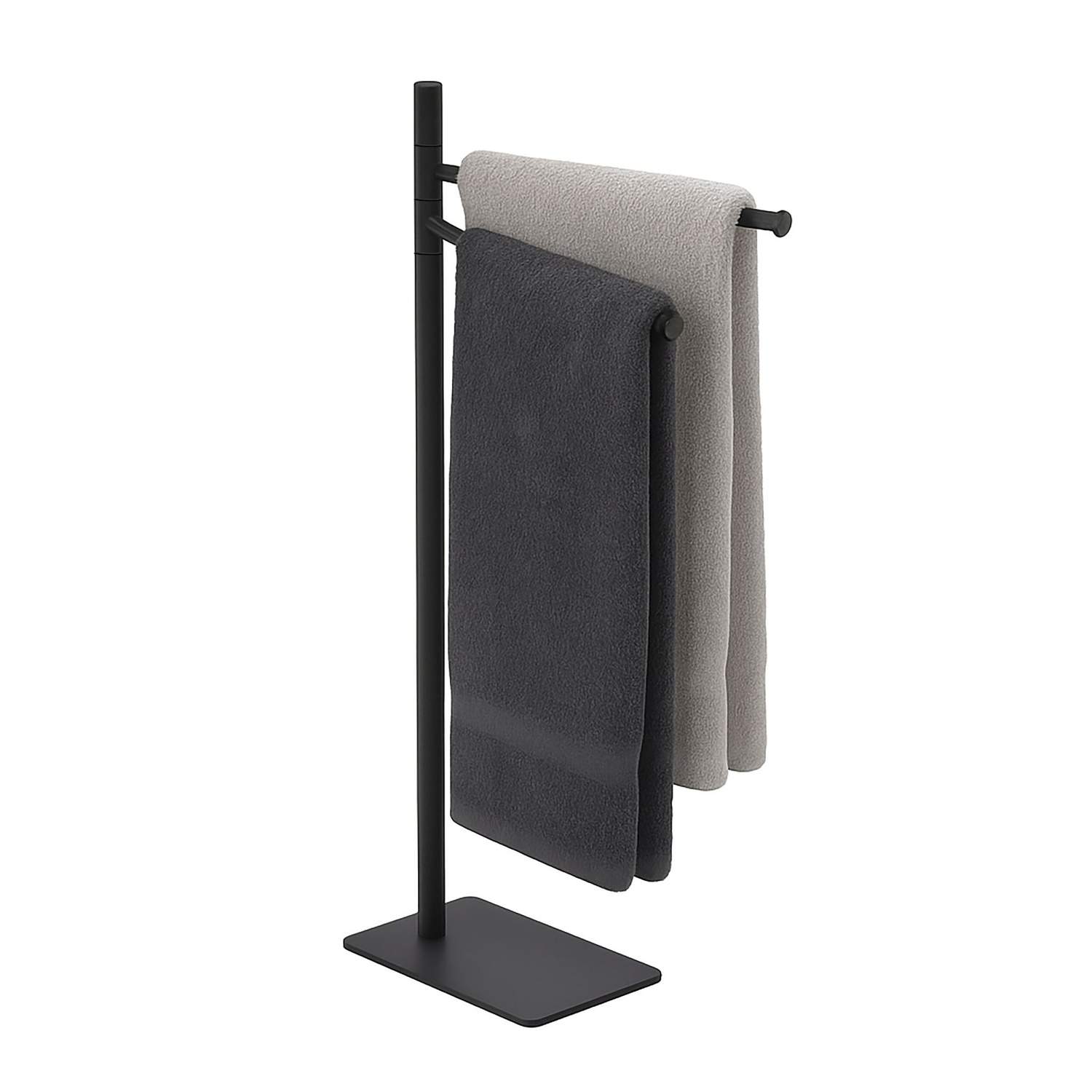 Fritstående håndklædestativ i rustfrit stål – 2 arme