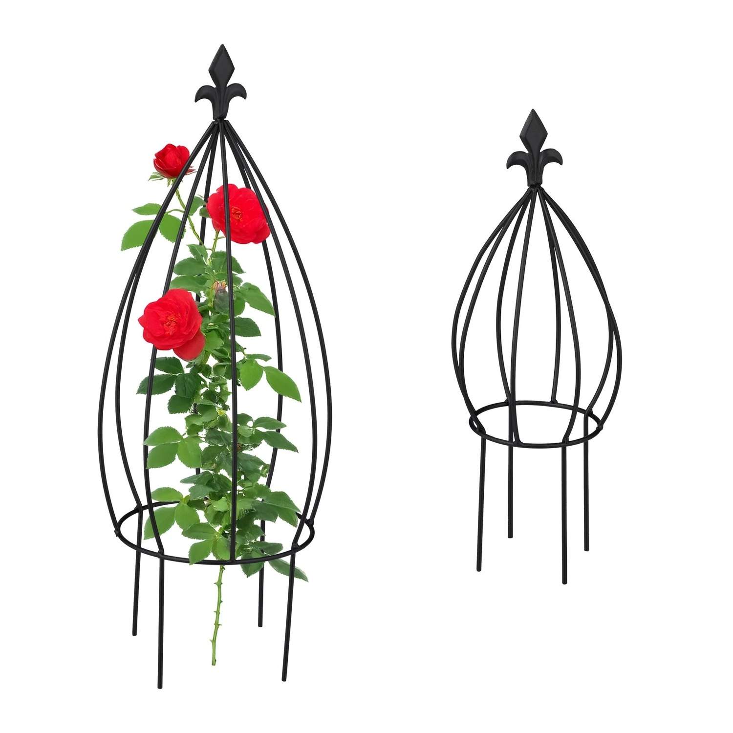 Växtstöd – Dekorativt klätterstöd i metall, set om 2 | Hem & Hobby | Pryloteket