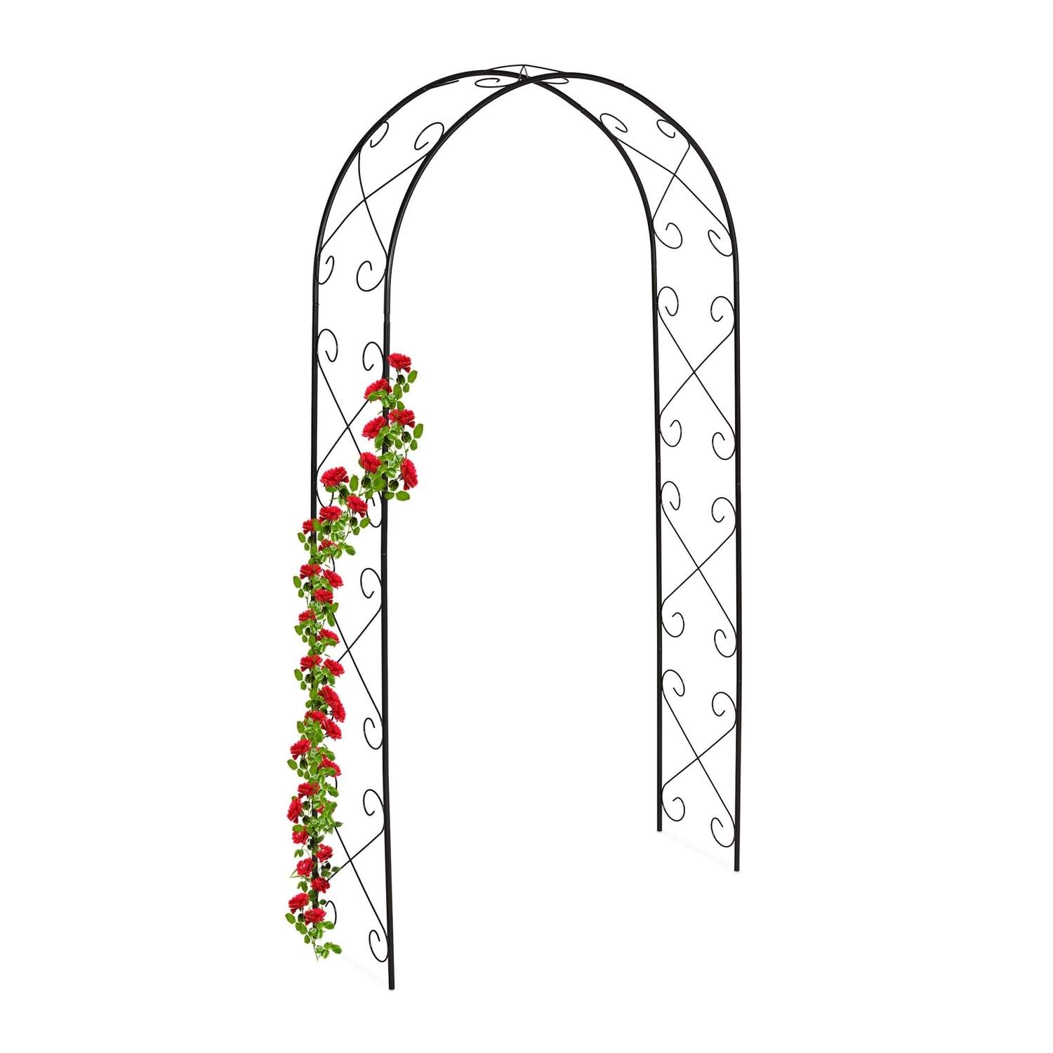 Garden Rose Arch – Sort metal espalier til klatreplanter