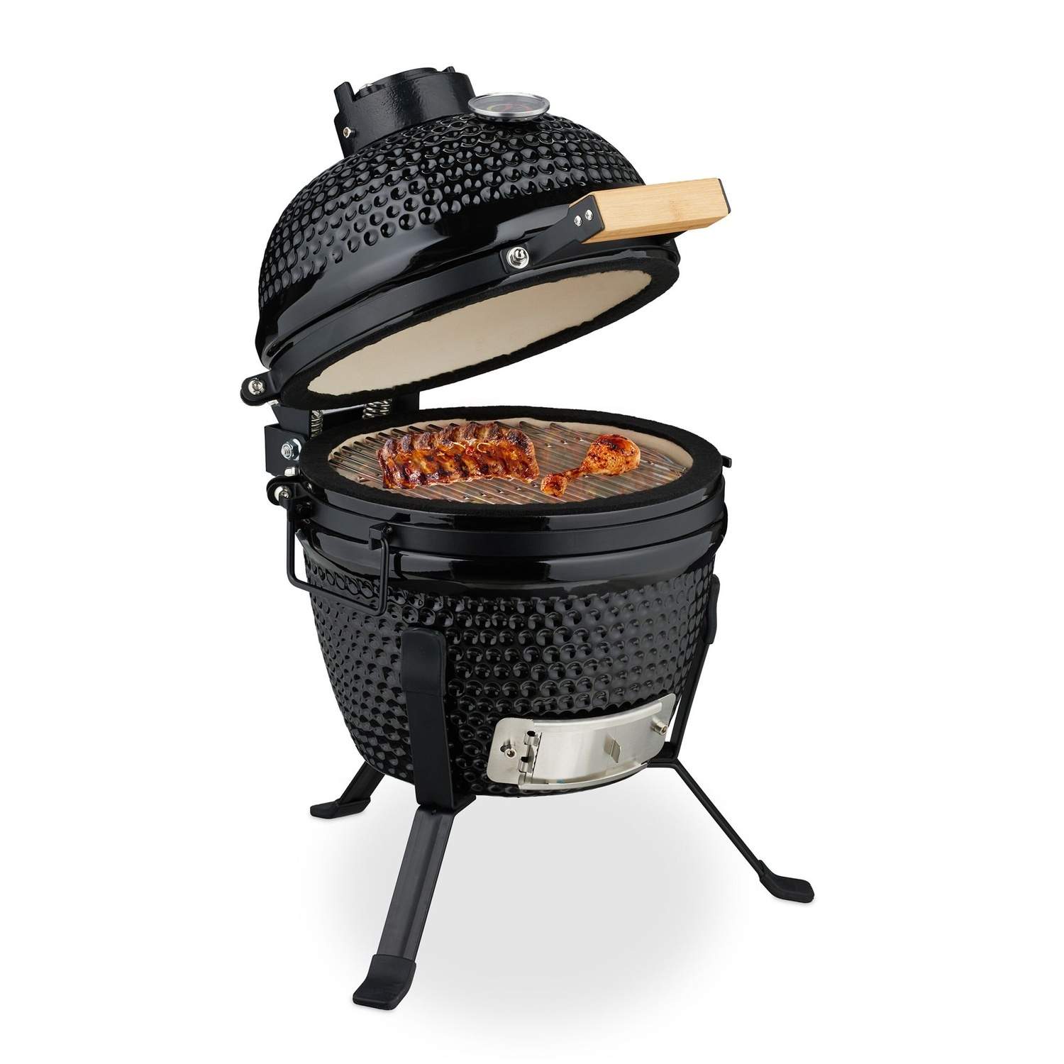Keramisk Kamado-grill – Exakt temperaturkontroll, mångsidig matlagning | Hem & Hobby | Pryloteket