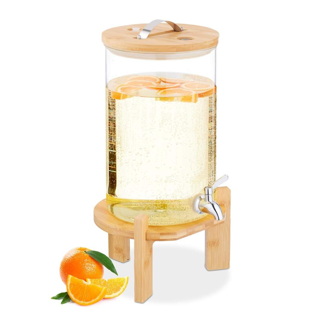 Dispenser för varma och kalla drycker med bambustativ | Hem & Hobby | Pryloteket