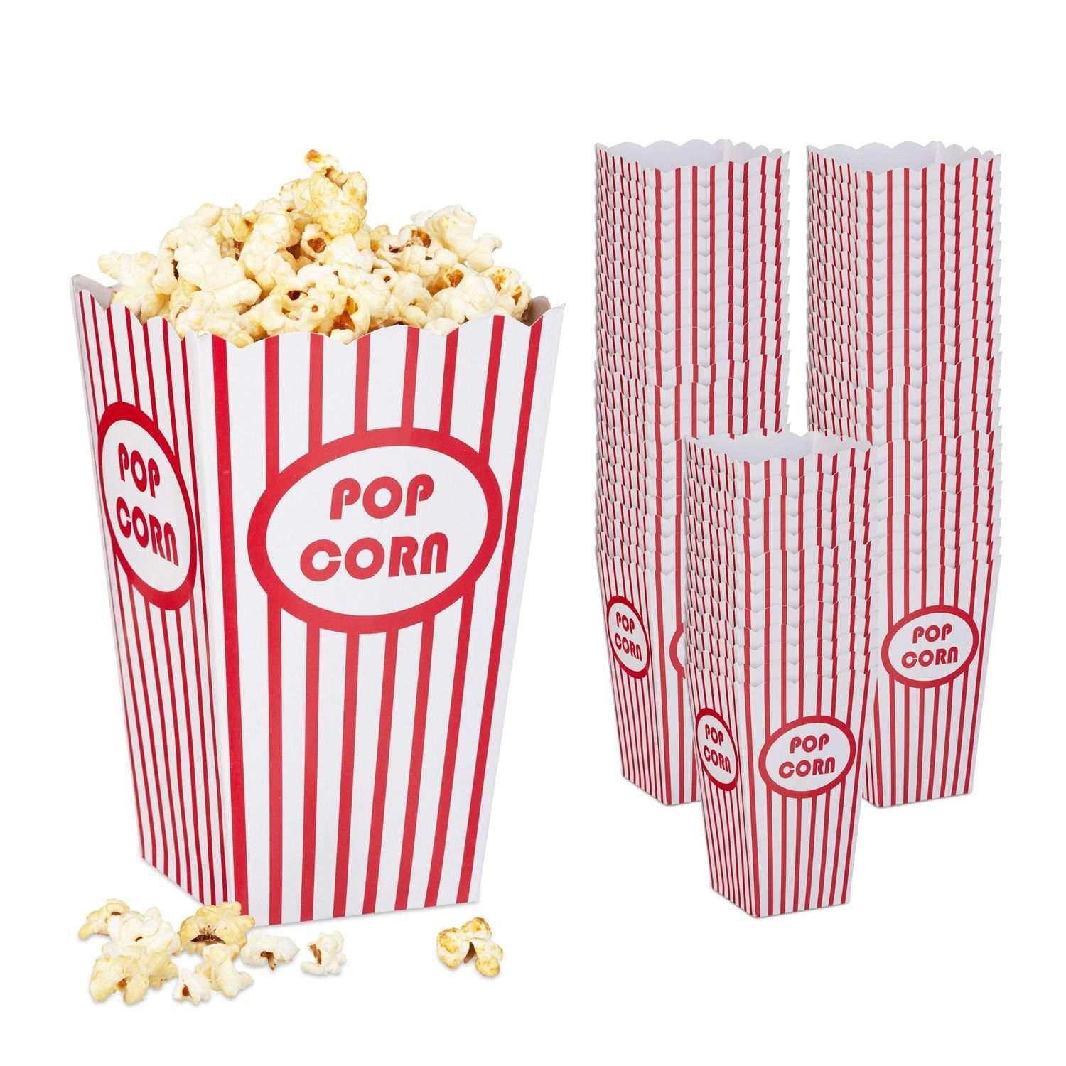 Popcornposesæt – Genanvendelig Retro Cinema Style, 60-pak