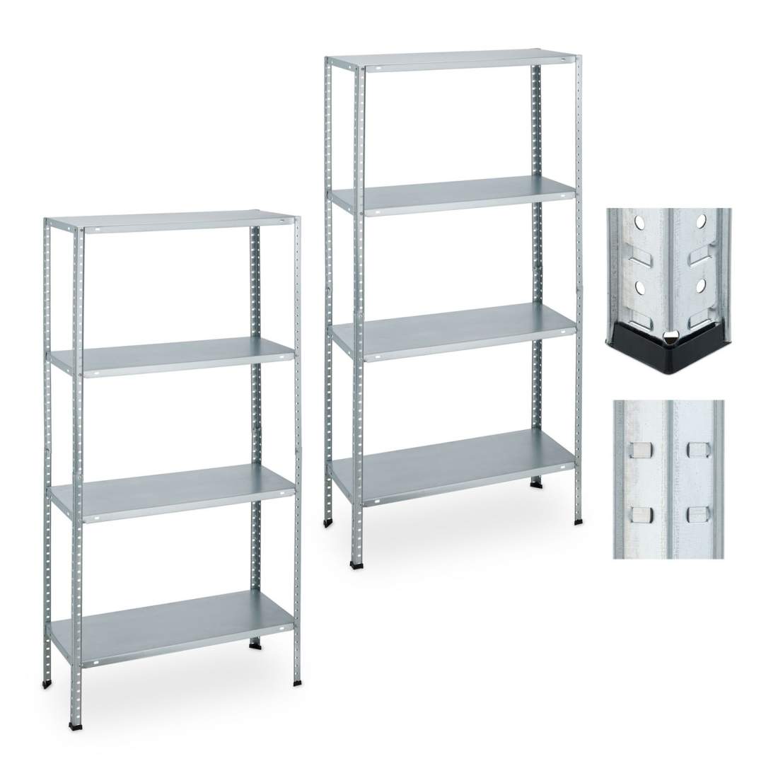 Hylla i kraftig stål, justerbar, set om 2 | Hem & Hobby | Pryloteket