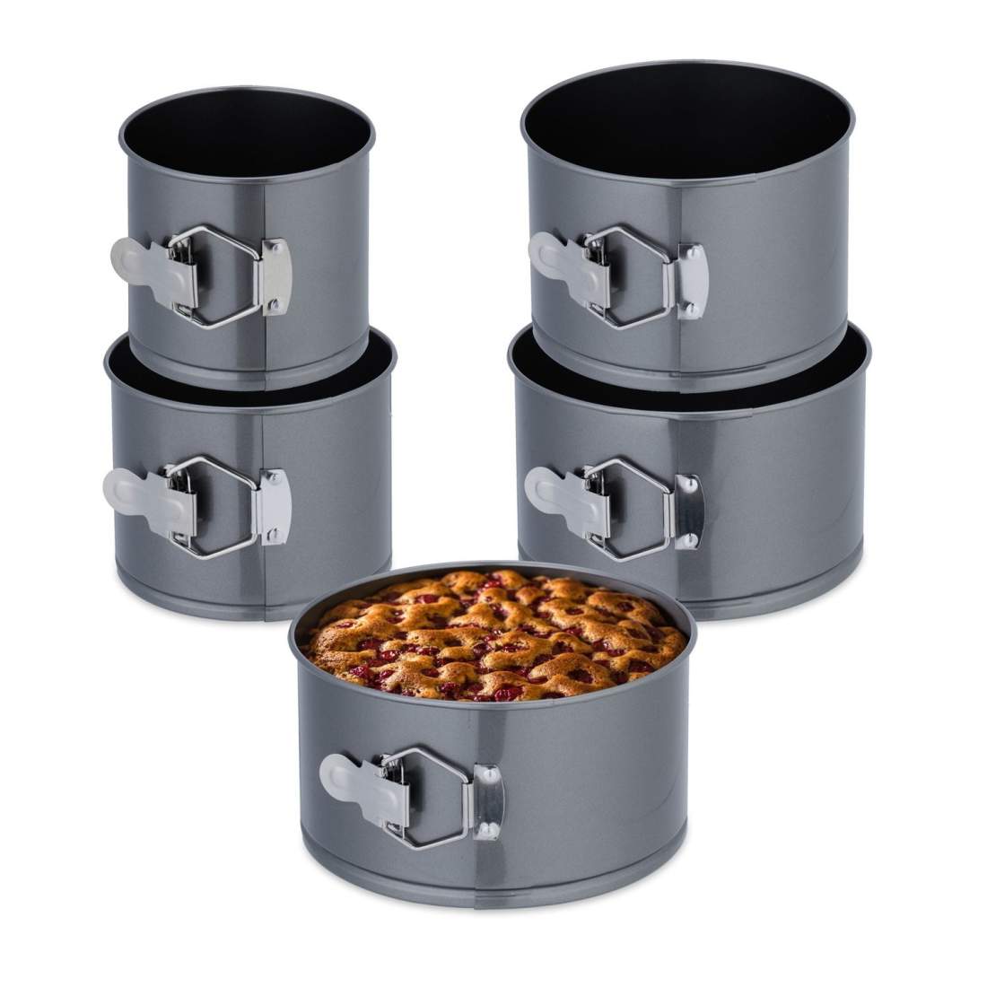 Springformsset för kakor – 5 höga non-stick-formar | Hem & Hobby | Pryloteket