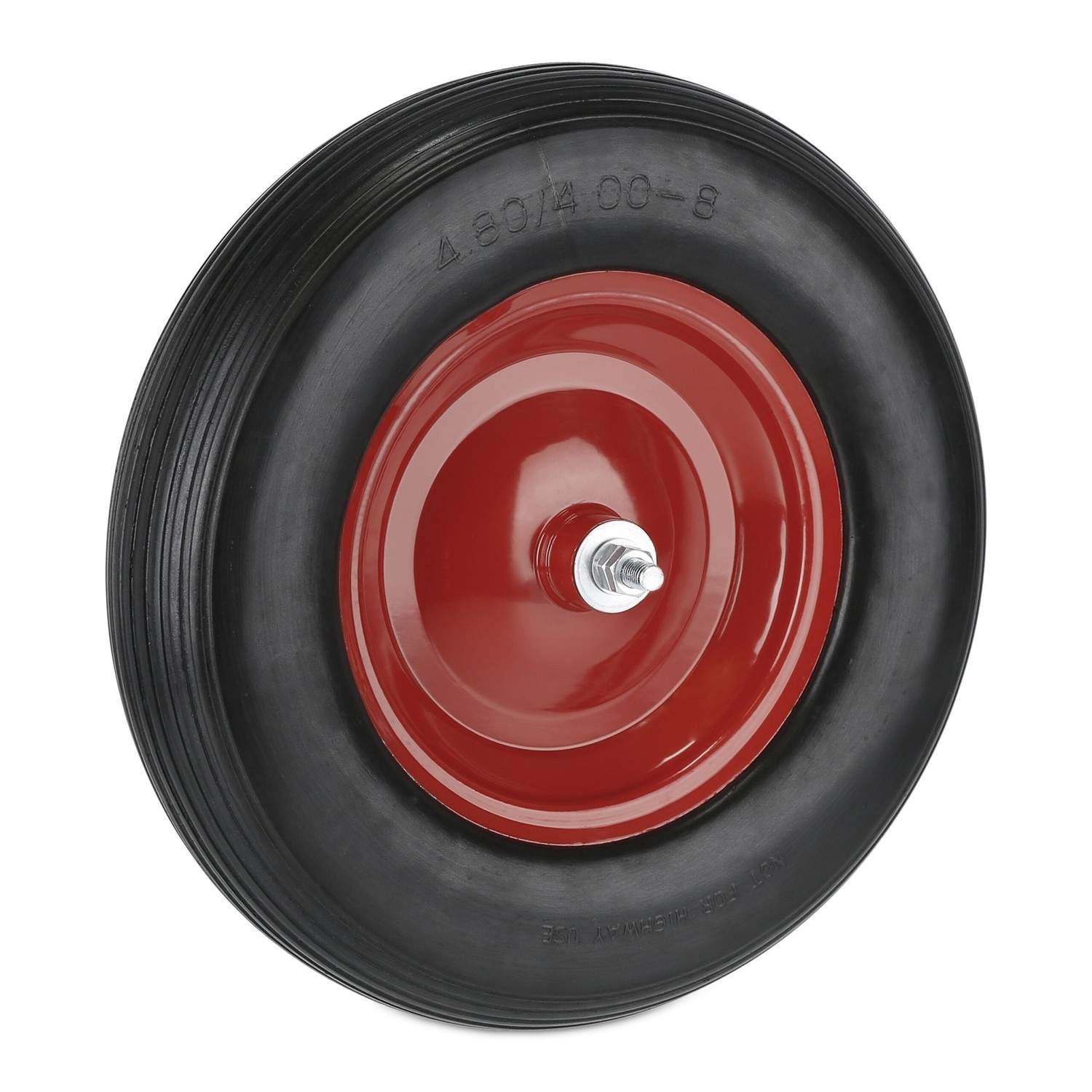 Punkteringsfrit trillebørhjul – massivt gummi, 4,80-8