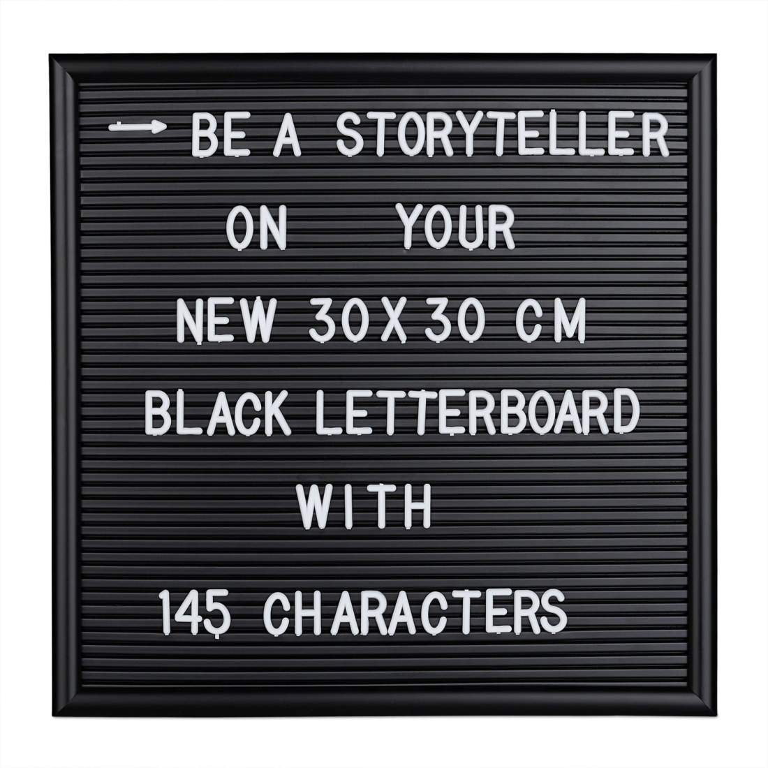 Bokstavstavla 30x30 cm – 145 tecken, inramad | Hem & Hobby | Pryloteket