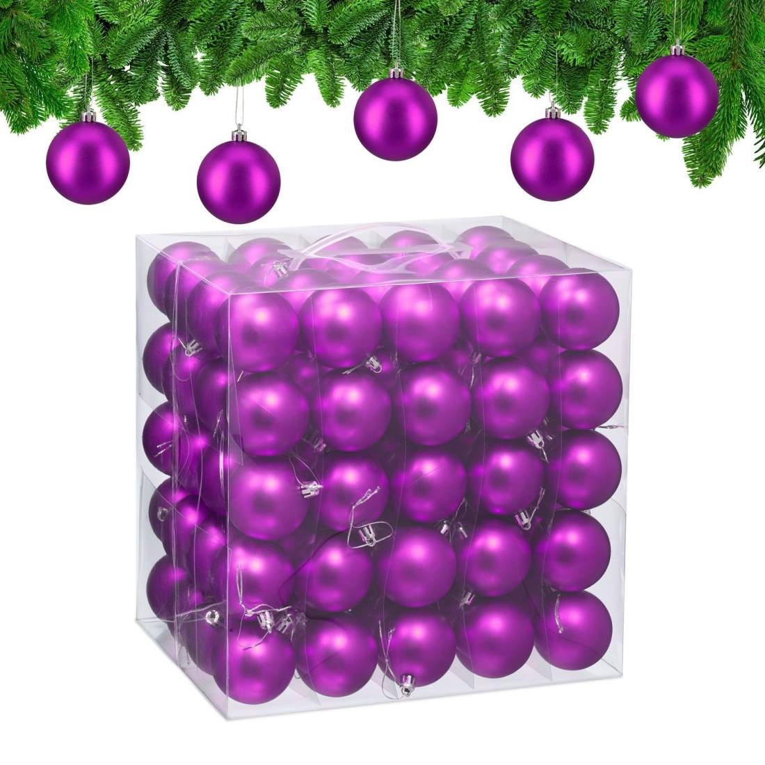 Matt julgranskula – 100 stycken, lätthängande | Hem & Hobby | Pryloteket