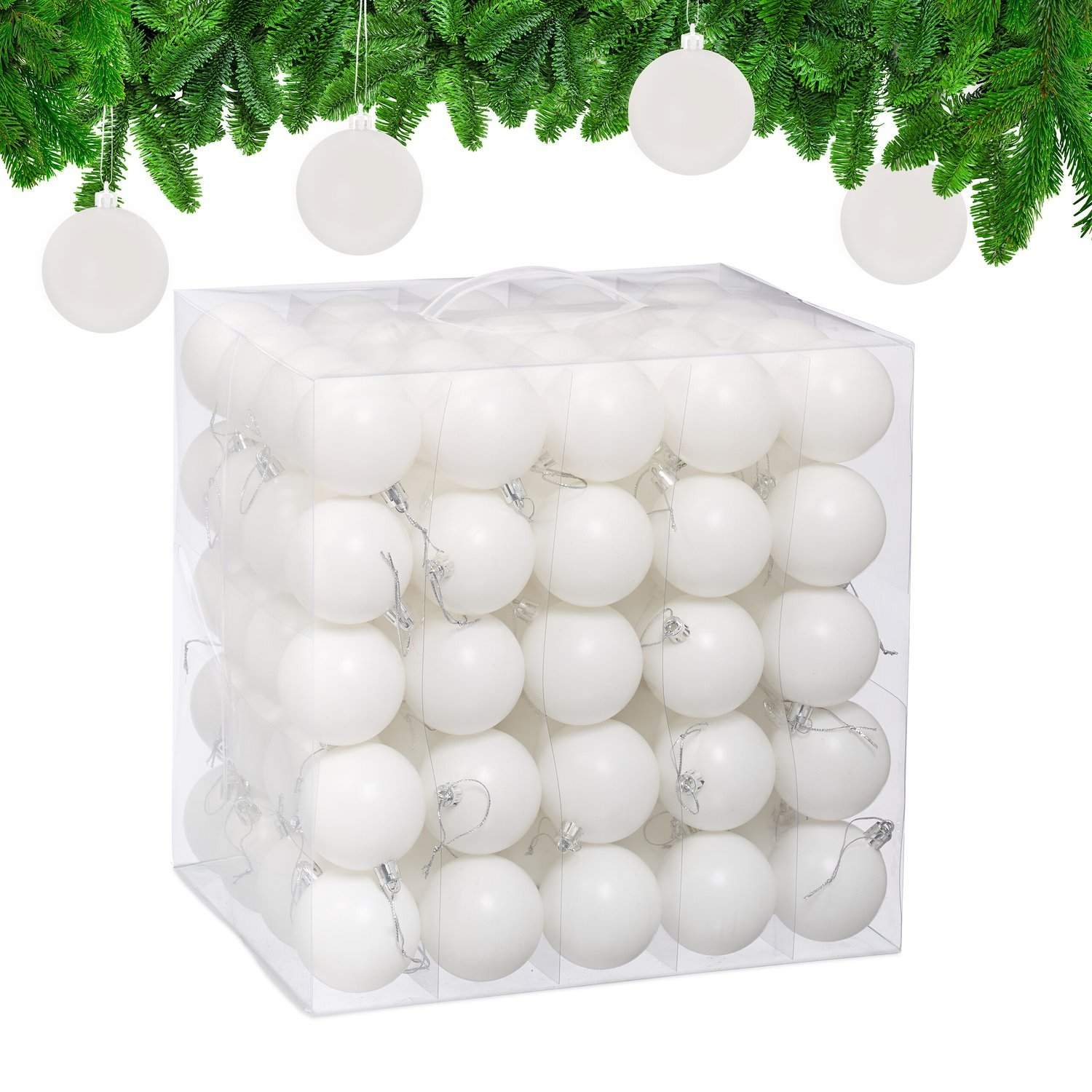 Mat julekugler sæt – 100 stykker, nemt at hænge