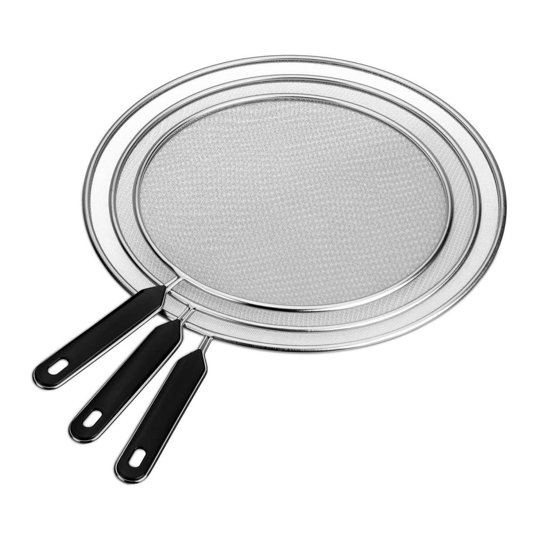 Fettskydd i rostfritt stål, set om 3 – Finmaskigt | Hem & Hobby | Pryloteket