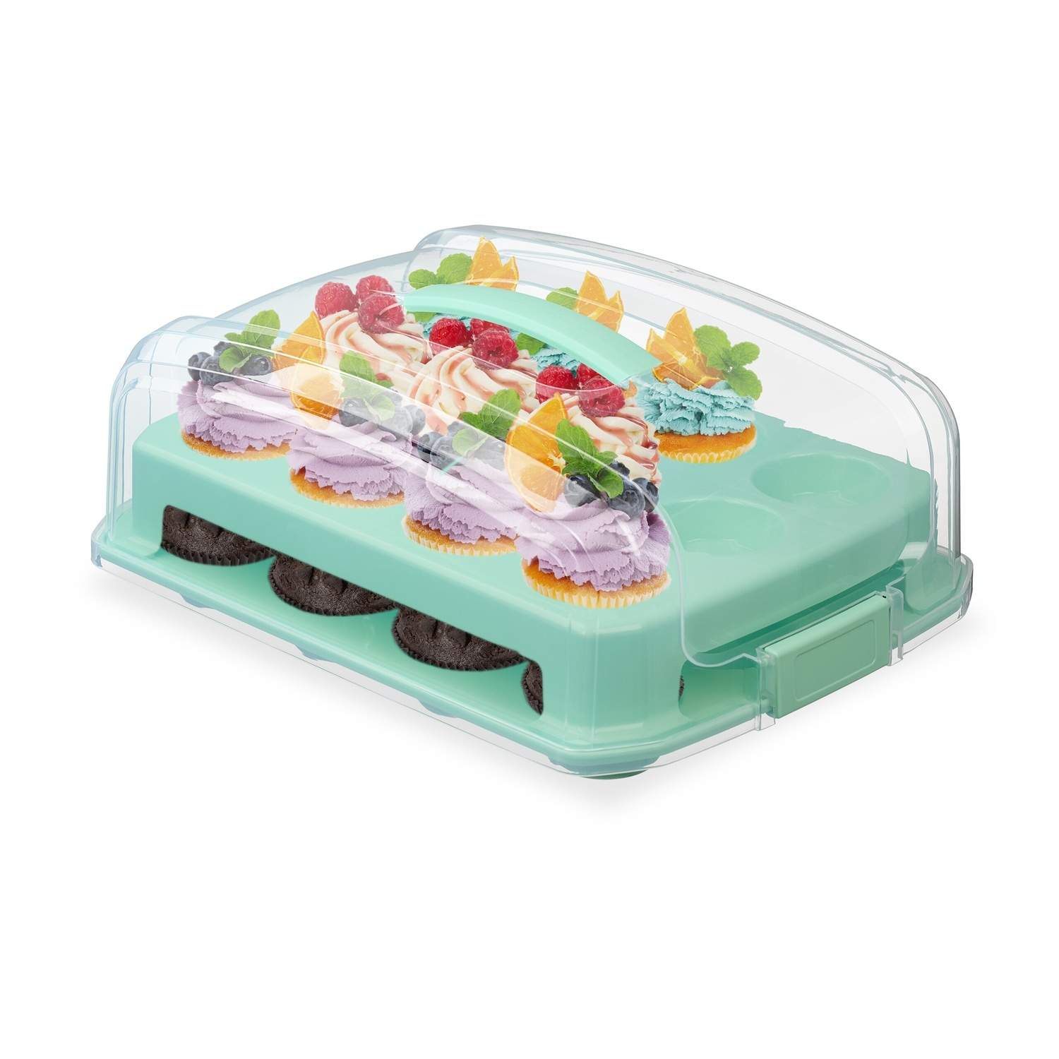 Cupcake-bærer til 24 – robust design i to niveauer