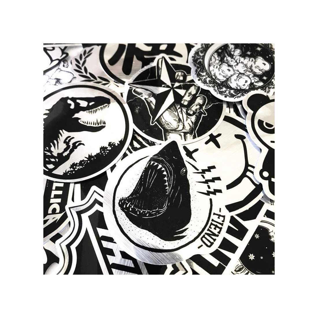 50x Stickers, Metal 2 eStore