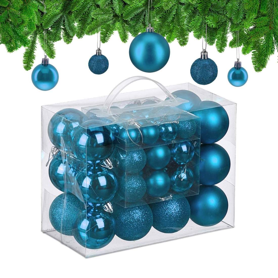 Dekorativa julgranskulor i plast – 50 stycken | Hem & Hobby | Pryloteket