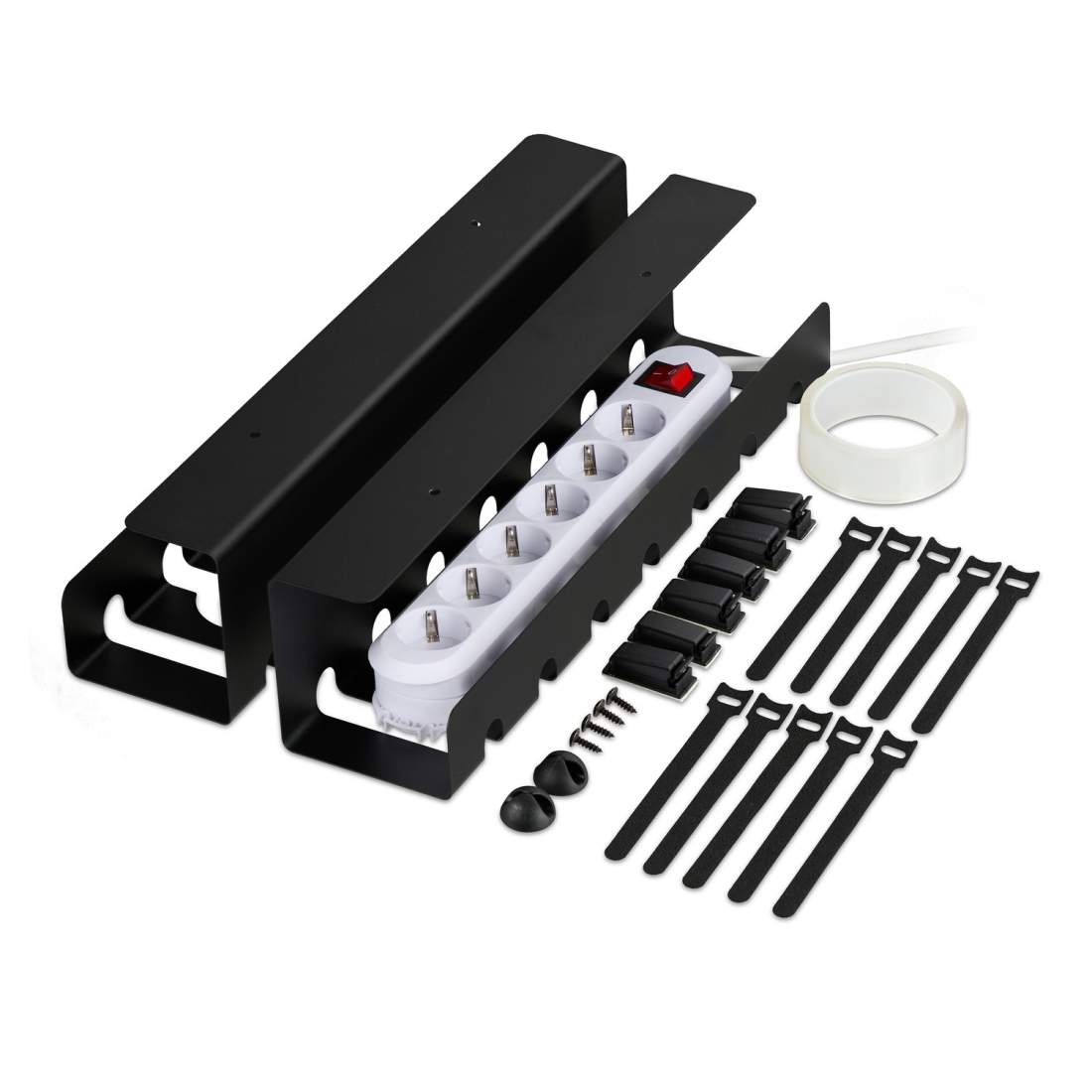 Skrivbordskabelskålar – stål, lättmonterad, stökfri | Hem & Hobby | Pryloteket