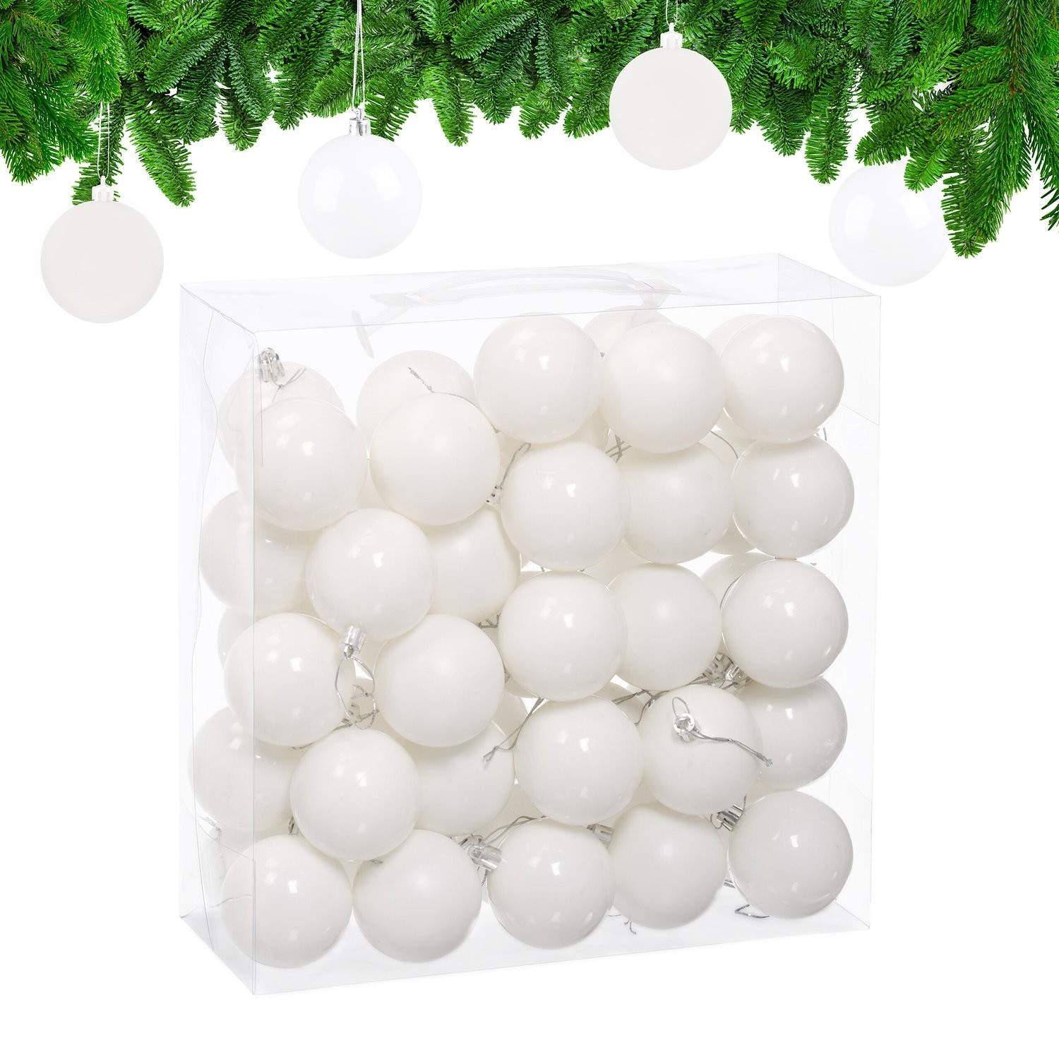 Julgranskulor Set – Matt & Glansigt, 50 stycken | Hem & Hobby | Pryloteket