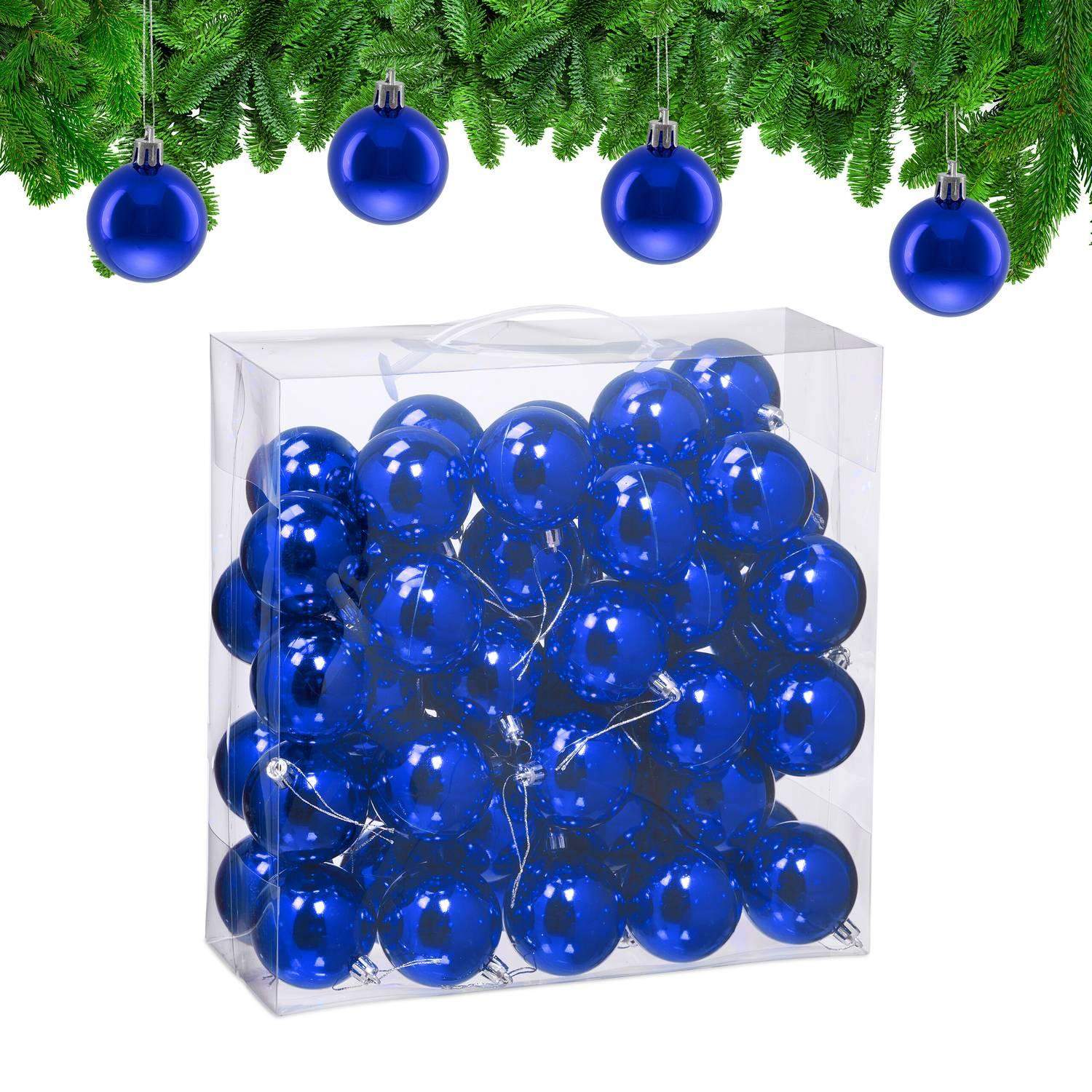 Set med glänsande julgranskulor – 50 glänsande prydnader | Hem & Hobby | Pryloteket