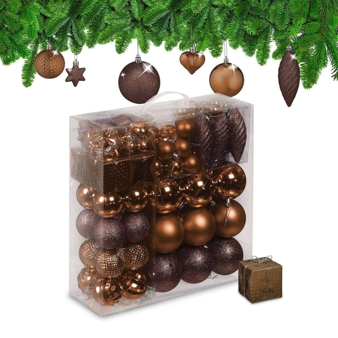 Set med julgranskulor – 110 dekorativa prydnader | Hem & Hobby | Pryloteket