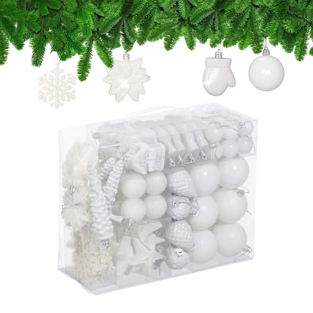 Juldekorationsset – 100 kulor, 10 motiv | Hem & Hobby | Pryloteket