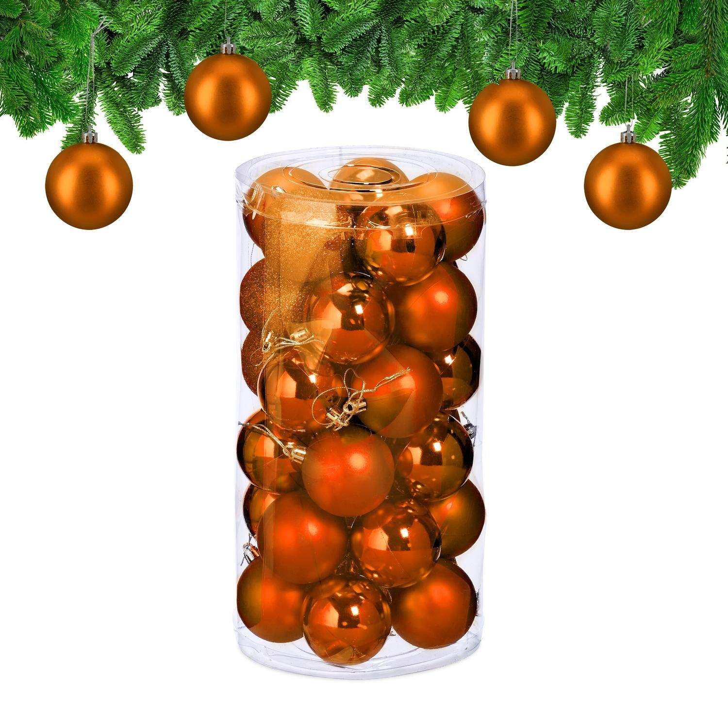 Sæt med juletræer – 30 dekorative ornamenter