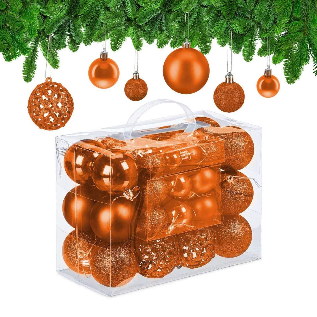 Set med julgranskulor – 50 glänsande och glittriga prydnader | Hem & Hobby | Pryloteket