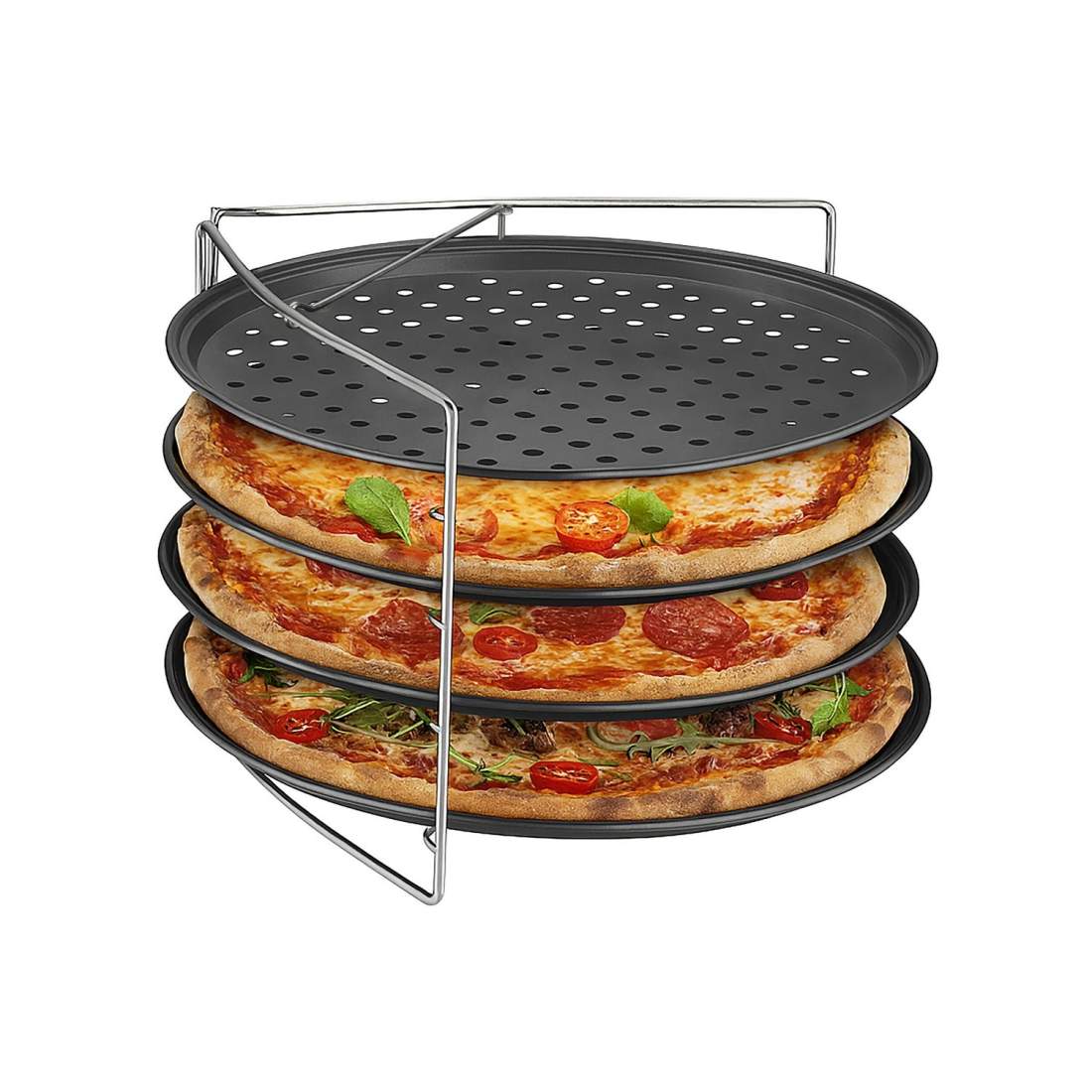 Pizzabakplåtar med galler – krispig botten | Hem & Hobby | Pryloteket