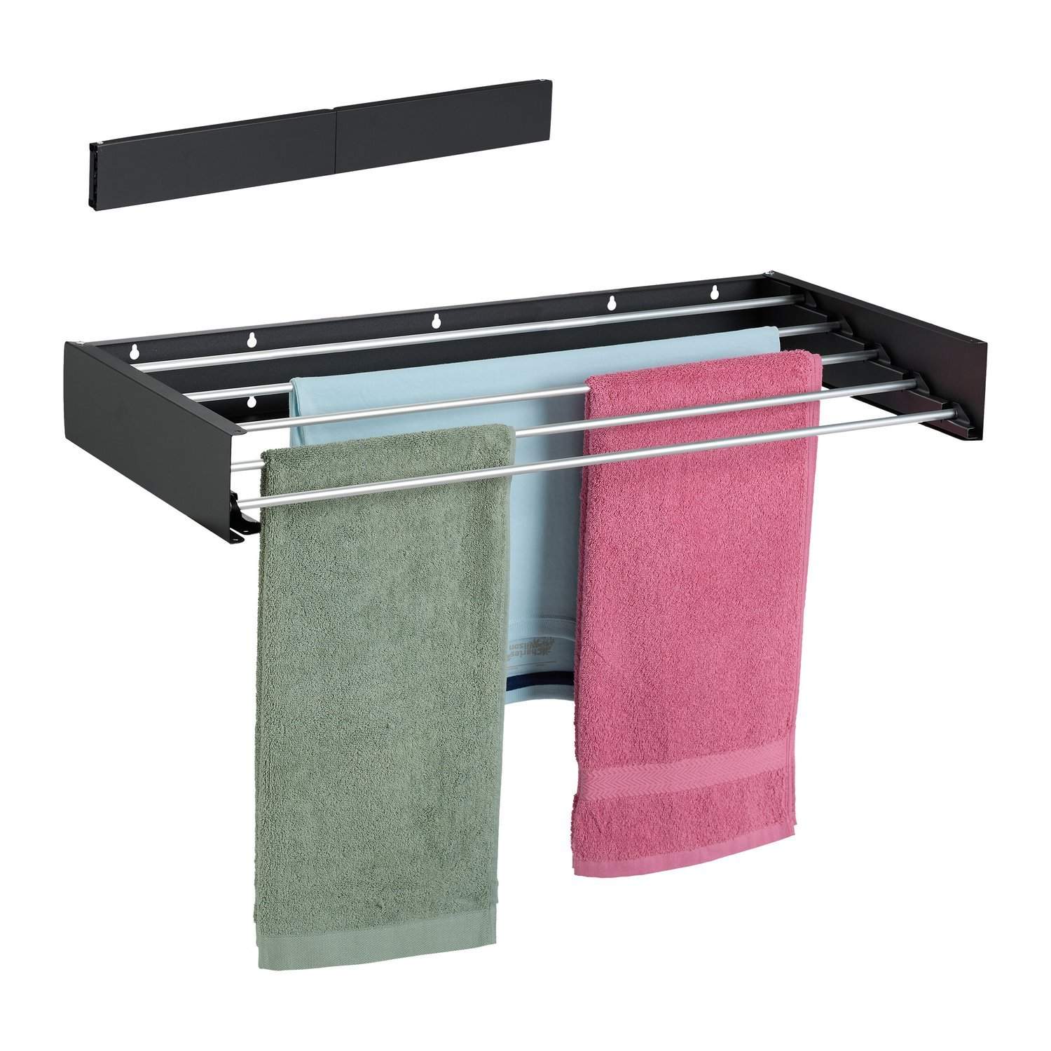 Pladsbesparende foldbar vægmonteret tøjlufter