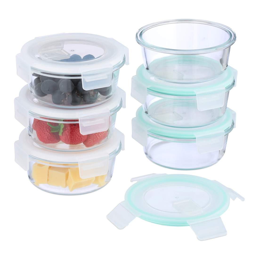 Matförvaringsbehållare i glas med lufttäta lock | Hem & Hobby | Pryloteket