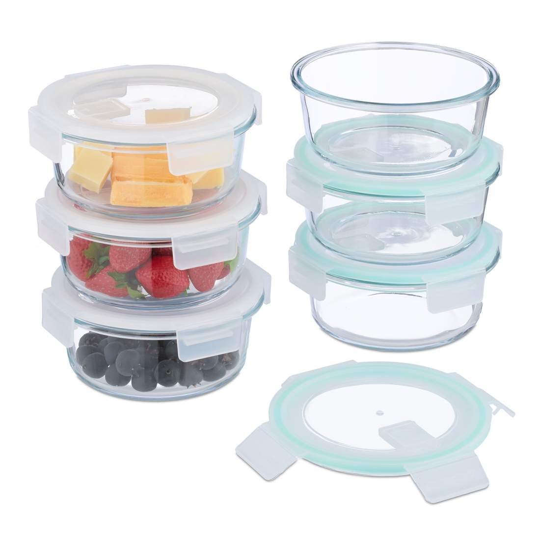 Matförvaringsbehållare i glas med lufttäta lock | Hem & Hobby | Pryloteket