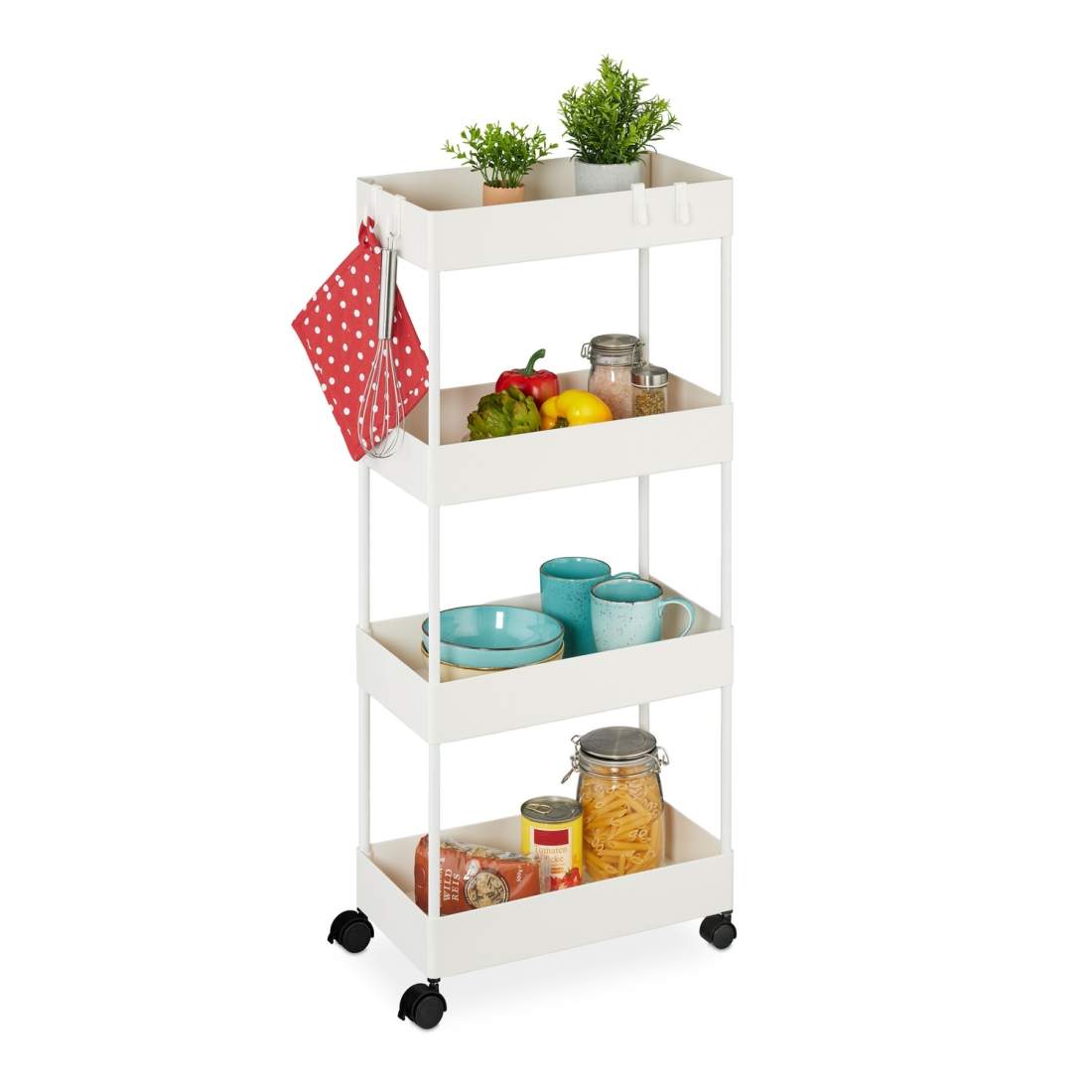 Rullande vagn med 4 nivåer – Multi-Purpose Storage Solution | Hem & Hobby | Pryloteket
