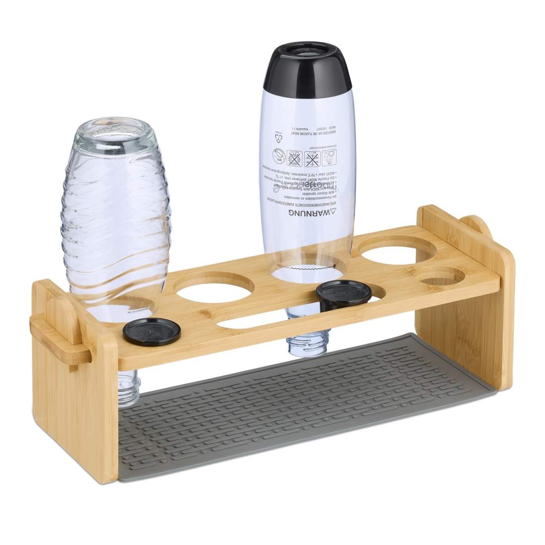 Torkställ för bambuflaskor för 4 – Snabbavrinning och miljövänlig | Hem & Hobby | Pryloteket