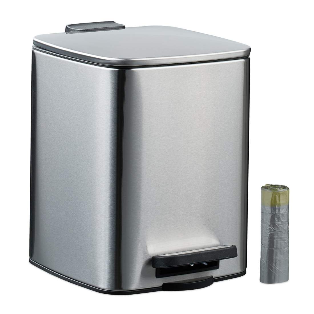 Fyrkantig pedalbehållare 6L – Hands-free, mjukstängande design | Hem & Hobby | Pryloteket