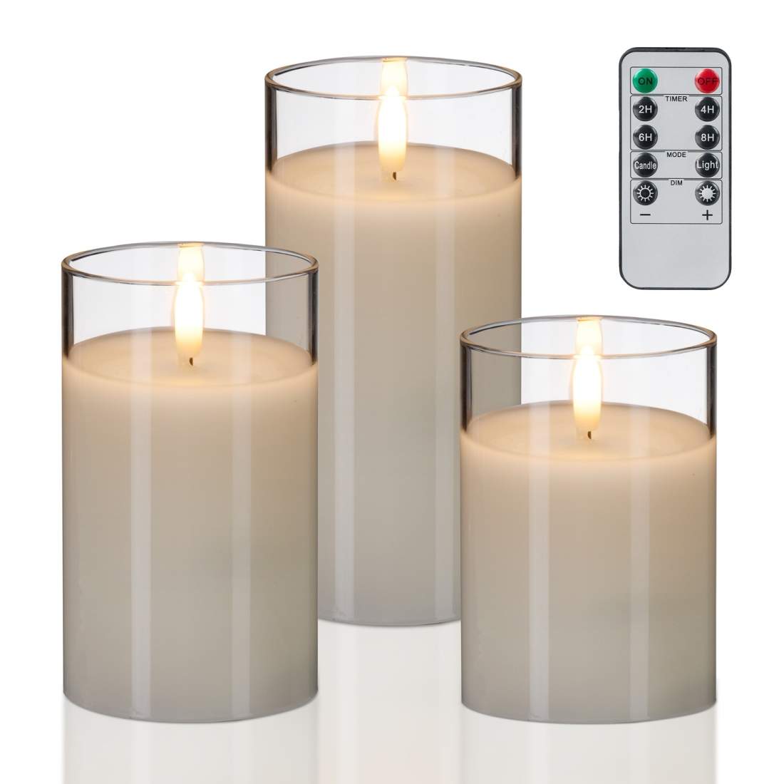 Flamlösa LED-ljusset – äkta vax, fjärrkontroll | Hem & Hobby | Pryloteket