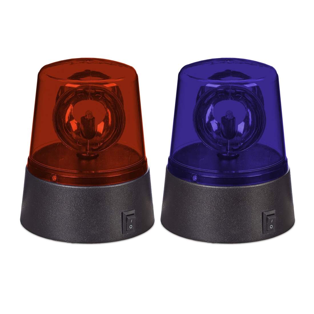 360° roterande LED-festljus – Röd & Blå Set | Hem & Hobby | Pryloteket