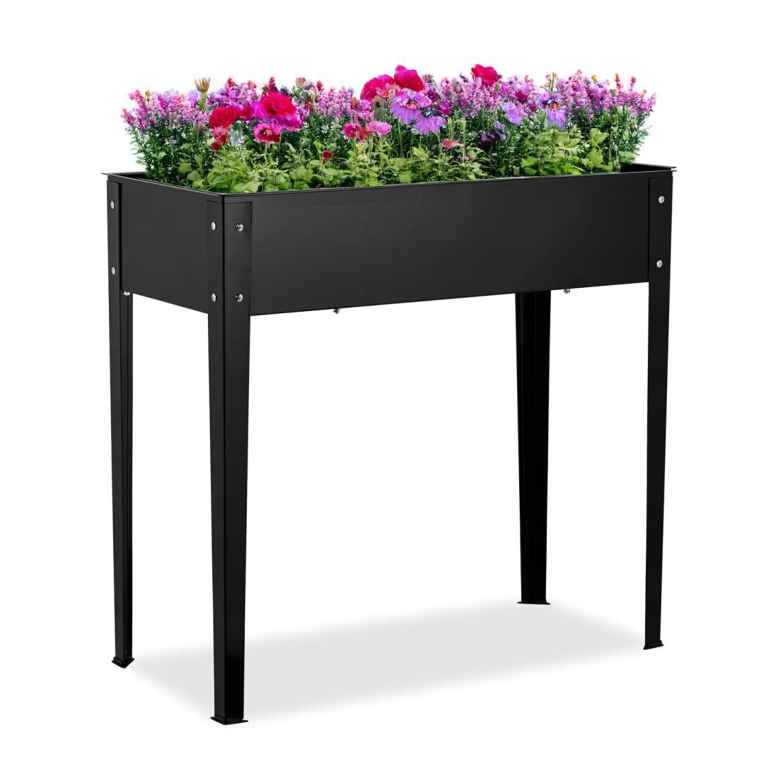 Black Metal Raised Planter Box – Rostbeständig, hållbar | Hem & Hobby | Pryloteket